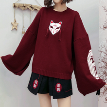 Suéter Rojo Corto Diseño Otoñal para Mujer - Image 7