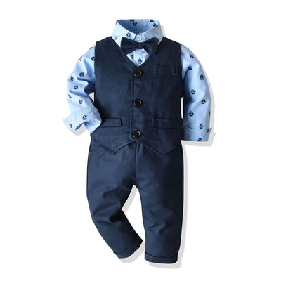 Conjunto de Traje Formal para Niños - Camisa, Chaleco y Pantalón 3 Piezas - Image 25