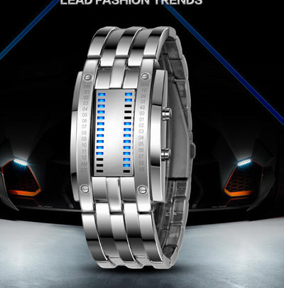Reloj LED Binario Doble Fila para Parejas - Estilo Retro Unisex - Image 3
