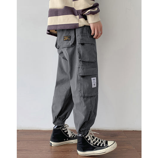 Pantalones Casuales Holgados Ulzzang para Hombre - Corte Recto Versátil - Image 3