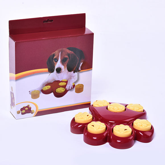 Juguete Educativo Interactivo para Perros - Caja de Búsqueda de Tesoros con Comedero Lento