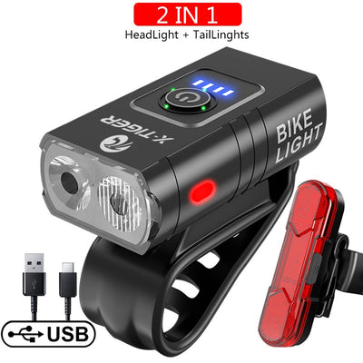 Luz LED Recargable para Bicicleta de Montaña - Impermeable con Pantalla de Batería - Image 28