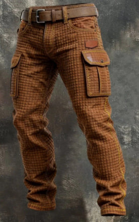 Pantalones de Trabajo Vintage Punk para Hombre - Image 15