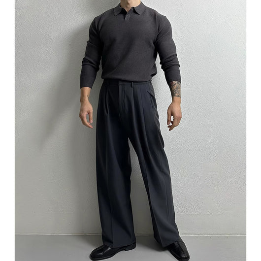 Suéter Ejecutivo Slim Fit Estilo Británico para Hombre - Image 4