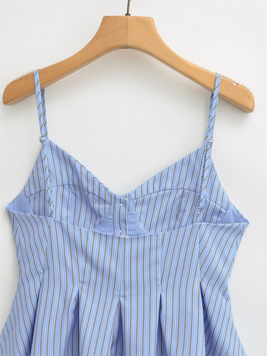 Blusa Camiseta sin Mangas con Pliegues en Popelina - Image 9
