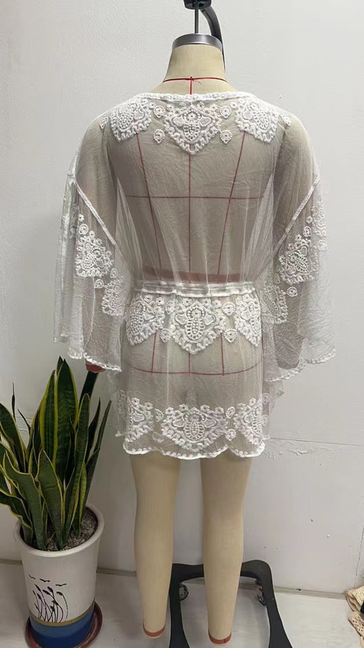 Blusa de Playa Texturizada con Protección Solar - Ropa Transpirable para Vacaciones - Image 14