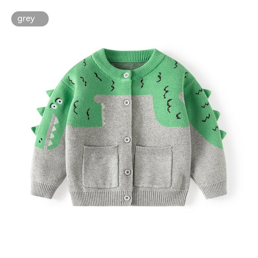 Cardigan Tejido Dinosaurio para Niños - Image 2