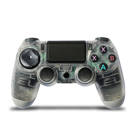 Rose gold wireless game controller with dual vibration, Bluetooth, and action buttons for PS4, PC, and P3. - Image 42