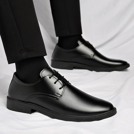 Zapatos de Cuero Casual-Formal Estilo Británico para Jóvenes