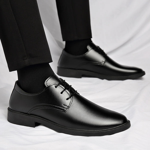 Zapatos de Cuero Casual-Formal Estilo Británico para Jóvenes