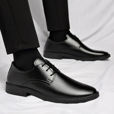 Zapatos de Cuero Casual-Formal Estilo Británico para Jóvenes