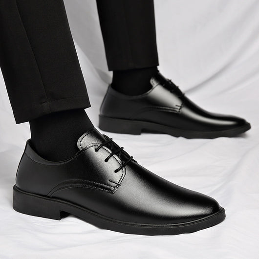 Zapatos de Cuero Casual-Formal Estilo Británico para Jóvenes