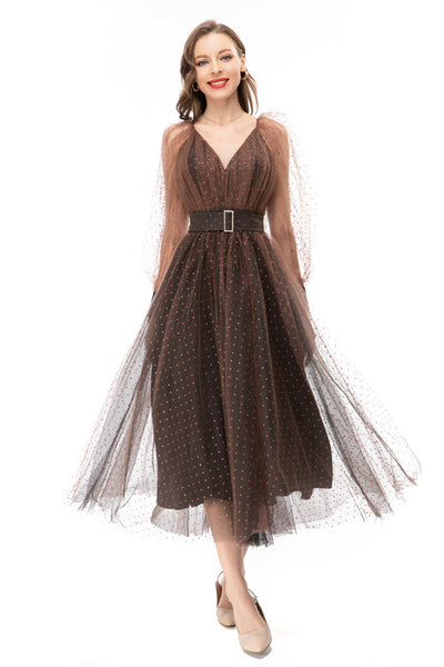 Vestido Ligero con Dobladillo de Gasa y Cintura Ajustada - Image 19