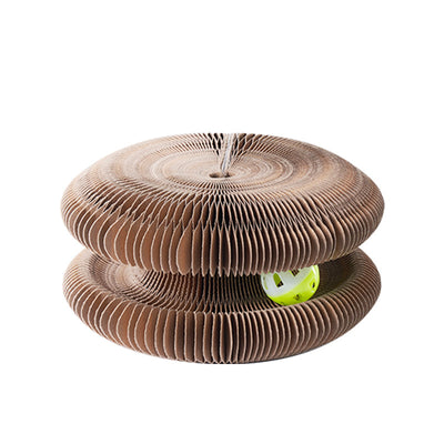 Rascador Ondulado para Gatos - Juguete Desestresante con Cartón Corrugado - Image 3