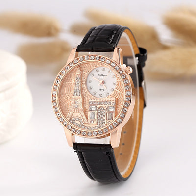 Reloj de Diamantes Emblema Eiffel Bandera - Colección Exclusiva de Lujo - Image 5
