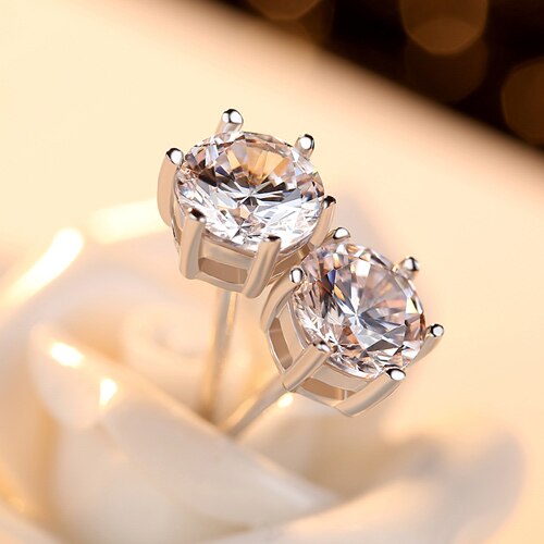 Aretes de Plata Esterlina con Circón Brillante - Image 2