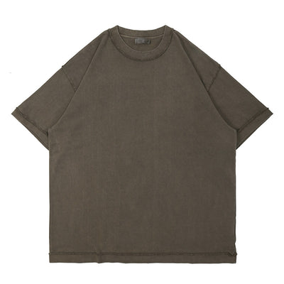 Camiseta Oversized Lavada de Algodón Pesado para Hombre - Image 12
