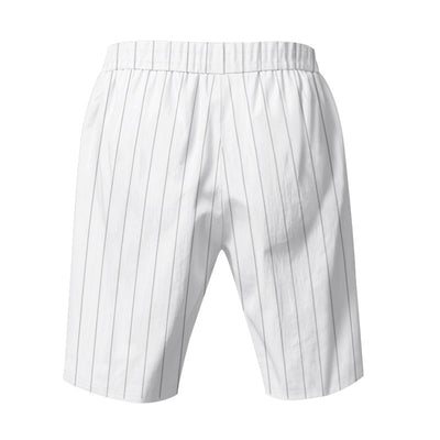 Shorts de Lino Holgados Transpirables Estilo Americano para Playa - Image 34