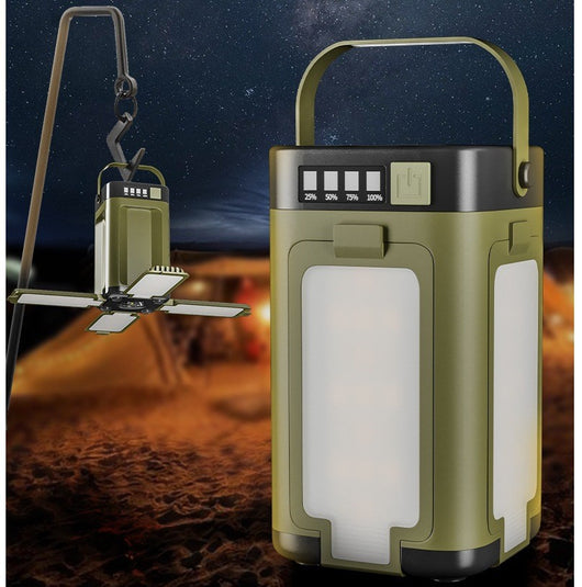 Lámpara Solar Camping Plegable de Cuatro Hojas - Image 10