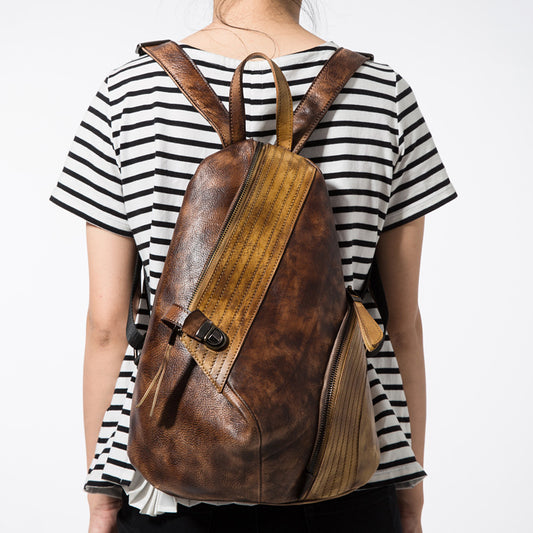 Mochila de Cuero Genuino para Mujer
