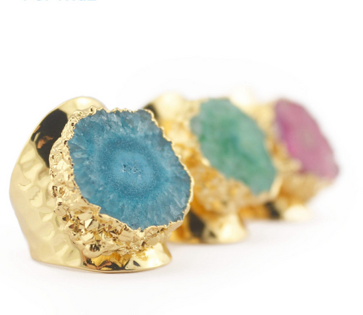 Anillos Ajustables con Piedra Druzy Yauvana - Image 8