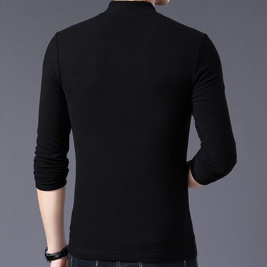 Camiseta Manga Larga con Cuello Alto y Cierre - Image 2