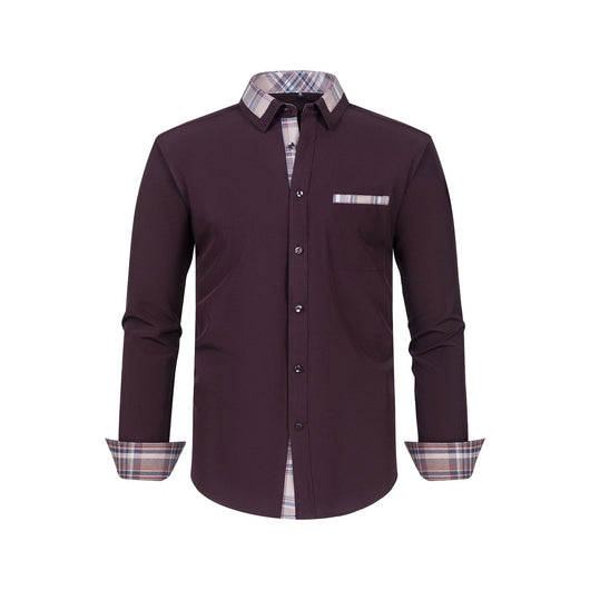 Camisa Manga Larga Hombre con Cuello Floral Patchwork - Image 17