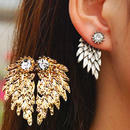 Aretes de Alas de Ángel con Diamantes - Image 4