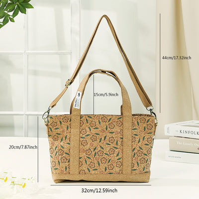 Bolsa Crossbody de Corcho Ecológica con Capacidad de Tote Portátil - Image 3
