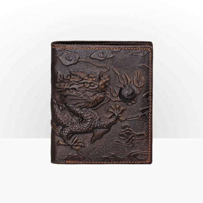 Billetera Larga de Cuero Baotou con Múltiples Compartimentos para Tarjetas - Image 6