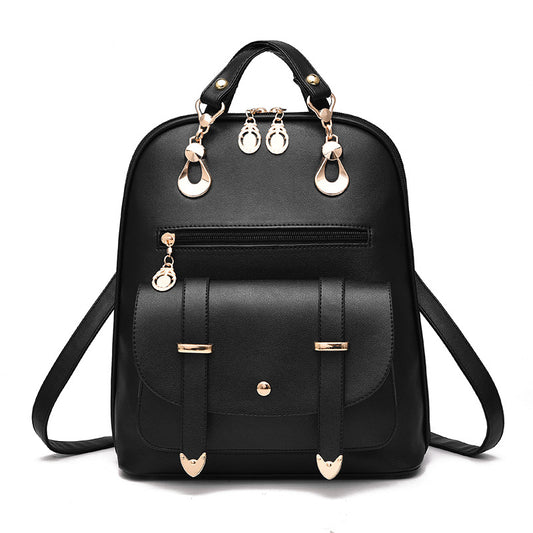 Mochila Bolso Convertible de Piel Sintética para Mujer