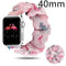 Elástico para Cabelo Calico Flamingos Rosados 40mm