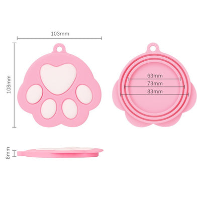 Tapa para Lata de Mascota con Diseño de Patita de Silicona - Image 11