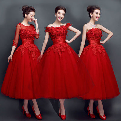 Vestido de Noche Elegante con Encaje para Bodas