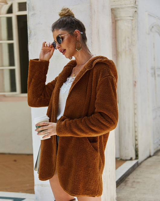 Chaqueta Acolchada con Capucha de Piel - Image 3