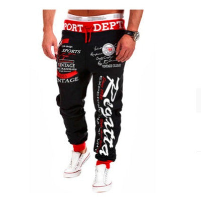 Pantalones de Chándal Hombre con Cintura Elástica y Estampado de Letras - Image 4