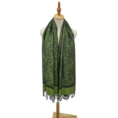 Rebozo Étnico Paisley en Jacquard de Cashemira - Image 16