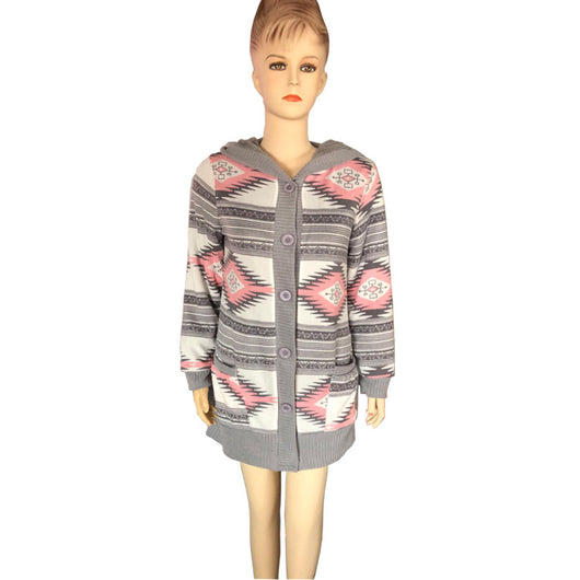 Cardigan tejido con capucha - Image 7