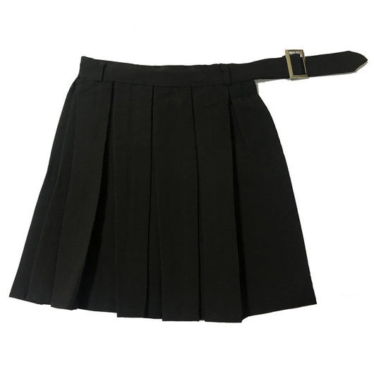 Falda Short Gótico Cuadros con Cadena y Detalles Hueco - Image 3