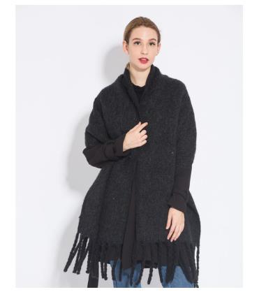 Bufanda Larga Escocesa con Flecos - Abrigo Cálido y Elegante - Image 6