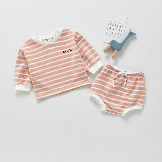 Conjunto Deportivo de Dos Piezas con Rayas y Mangas Largas
