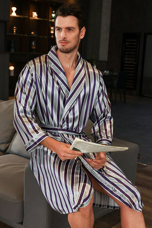 Bata de Seda para Hombre - Cómoda y Elegante para Verano - Image 12
