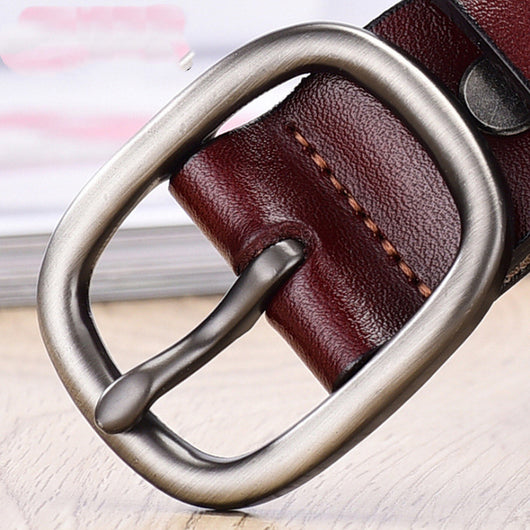 Cinturón de Cuero para Mujer con Hebilla Retro - Piel de Vaca Premium - Image 10