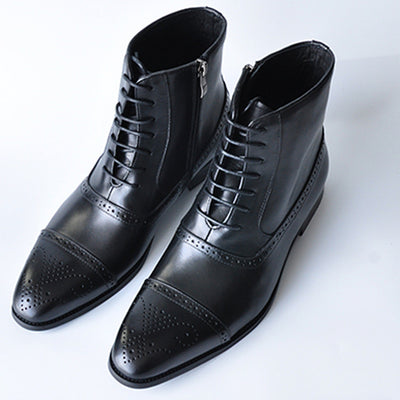 Botas Altas de Cuero para Hombre Talla Grande - Estilo Casual Tallado - Image 5