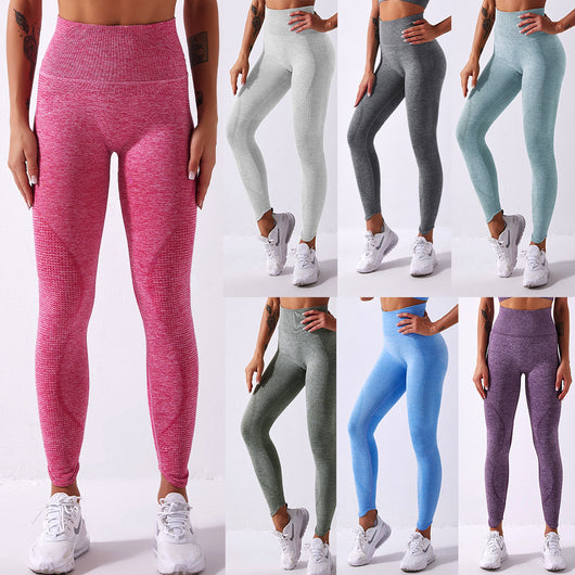 Pantalones Deportivos Yoga Ajustados sin Costuras para Mujer - Image 16