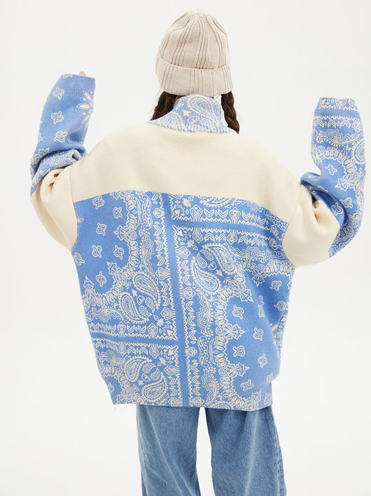 Cardigan Tejido Suelto Flor de Cashew - Suéter Casual Versátil - Image 6