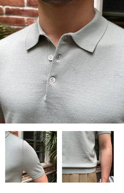 Polo Ejecutivo Manga Corta Color Sólido - Image 10