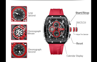 Reloj de Cuarzo para Hombre con Cronógrafo de Seis Funciones - Image 11