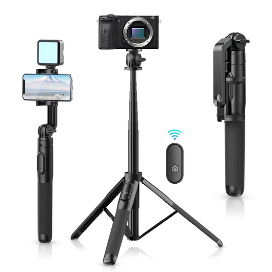 Palo Selfie SK 03 con Trípode 1.5m y Control Bluetooth Inalámbrico