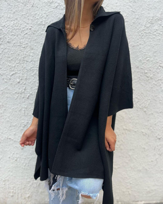 Abrigo Trench Suelto con Botón Único para Mujer - Image 19